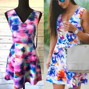 Nordstroms FELICITY & COCO cutout back print dress